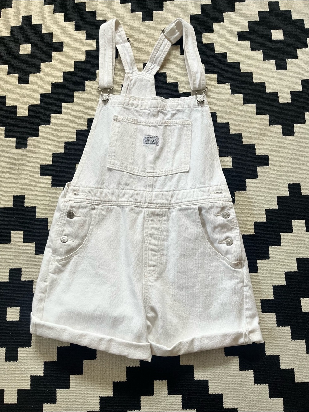 LEVIS WHITE SHORTALLS ❤️